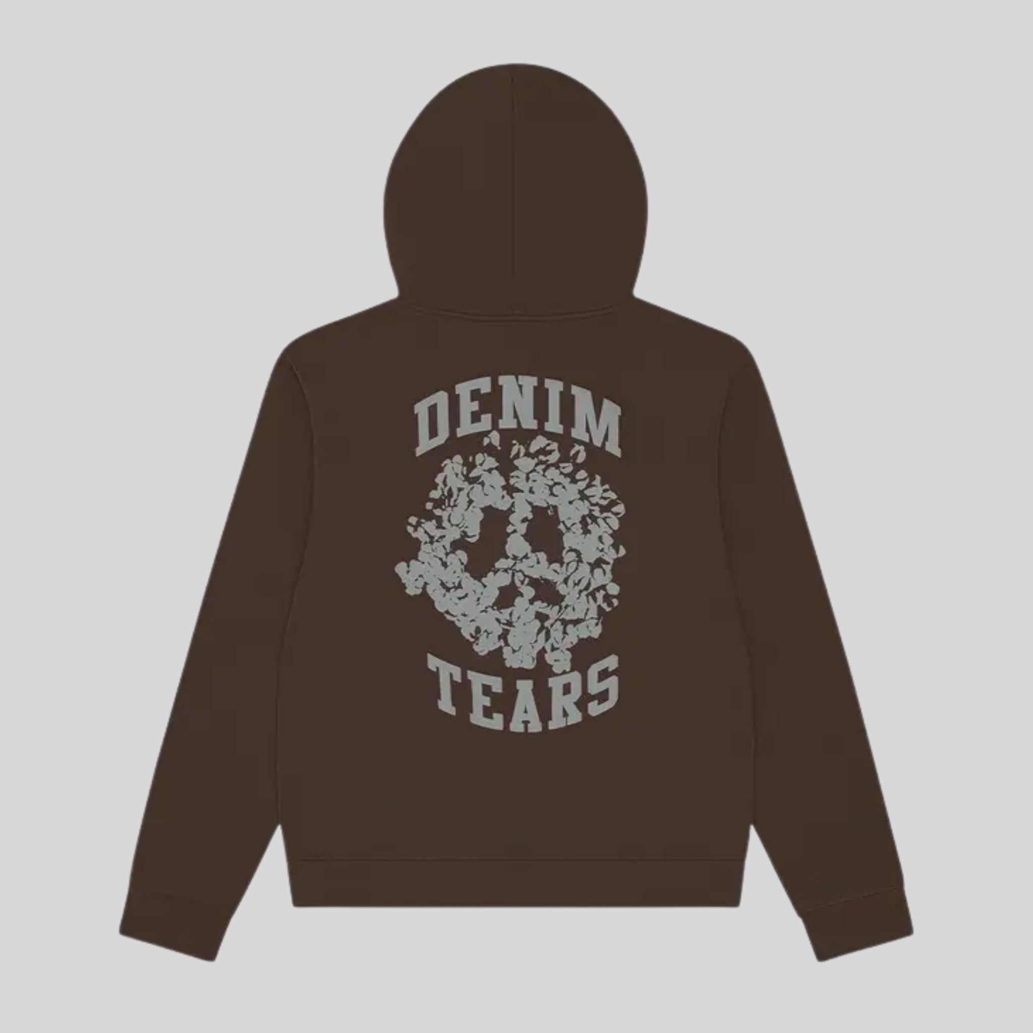 DENIM UP ZIP HOODIE BROWN DENIM TEARS