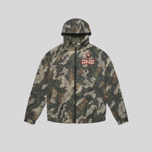 CAMO NYLON JACKET GREEN / RED CRIMINAL DAMAGE