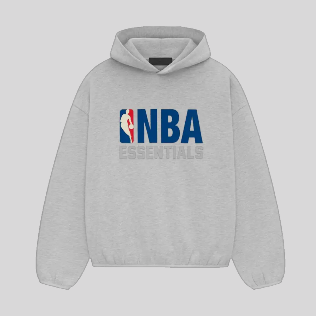FW24 NBA LIGHT HEATHER HOODIE ESSENTIALS