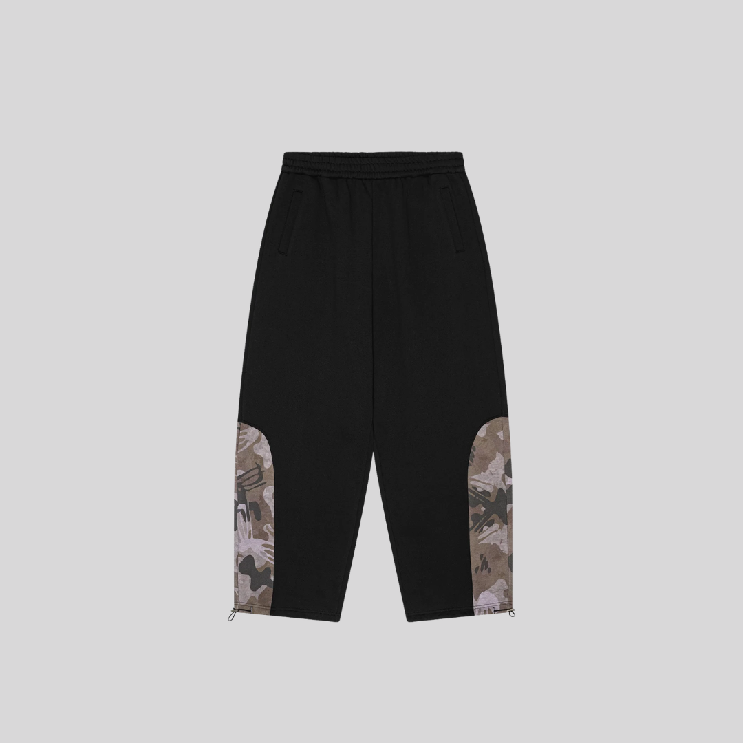CAMO HEAVYWEIGHT SWEATPANTS BLACK