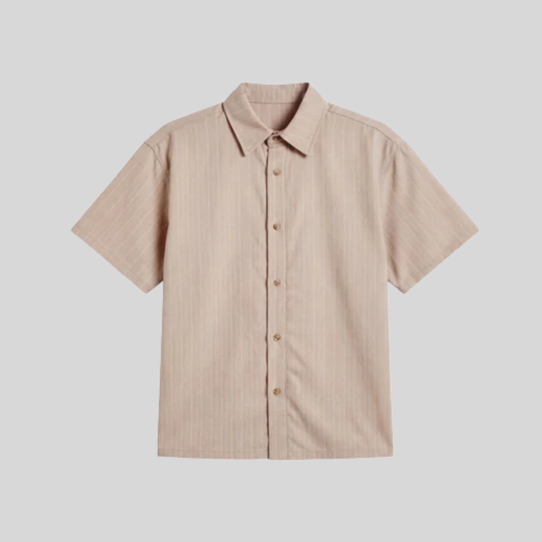 STRIPED SHIRT BEIGE