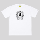BAPE X CHROME HEARTS T-SHIRT WHITE BAPE