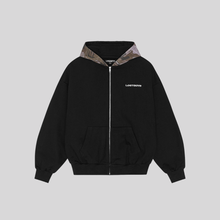AOP CAMO HEAVYWEIGHT ZIP HOODIE BLACK LOST BOYS ARCHIVES