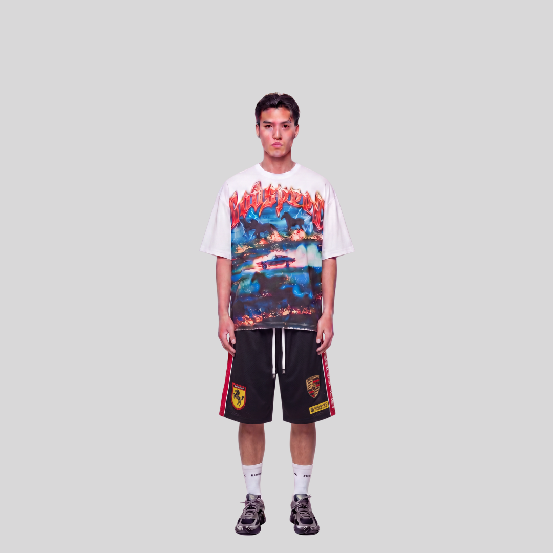GRC M.O SHORTS BLACK RED GODSPEED