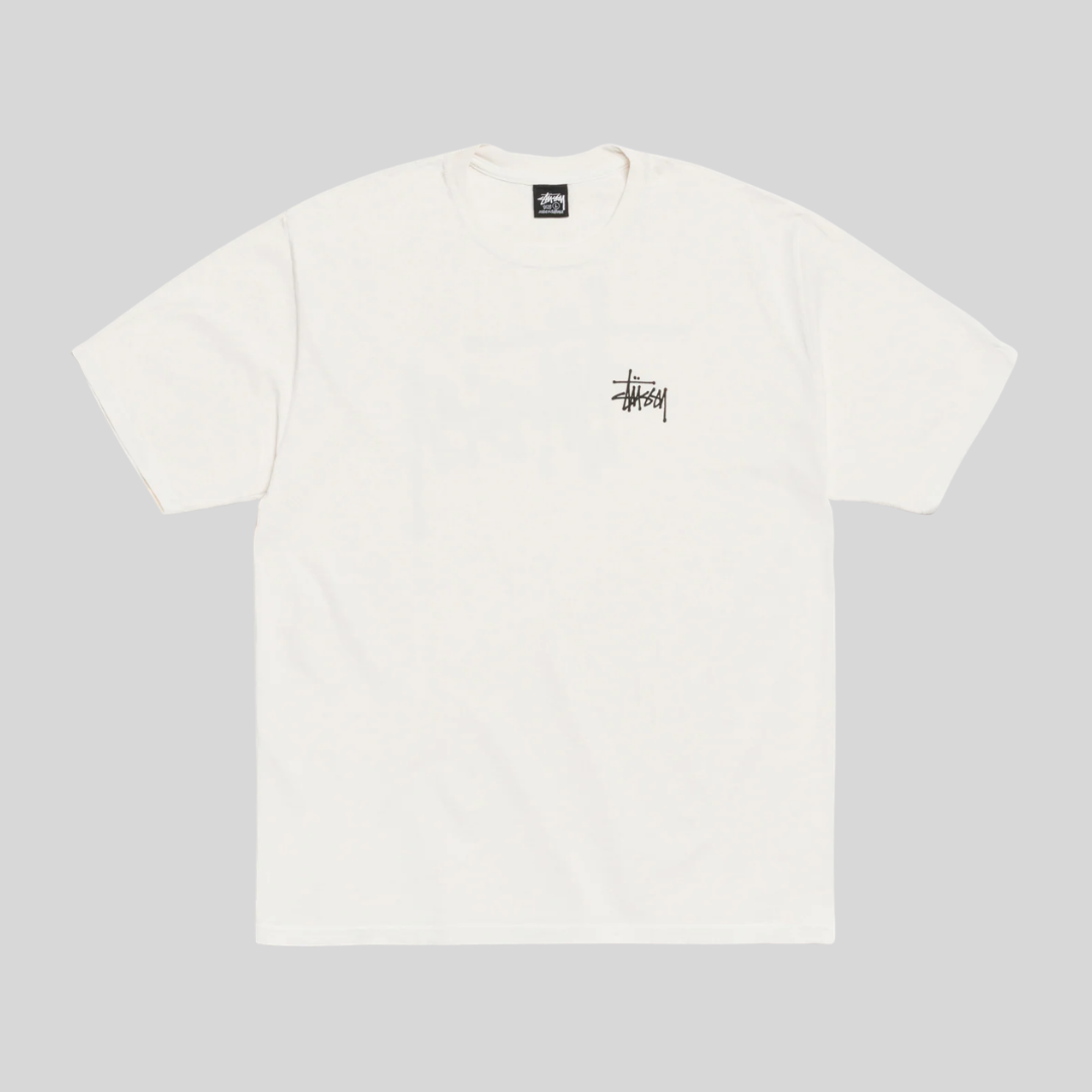 STÜSSY DICE PIGMENT DYED TEE NATURAL STUSSY