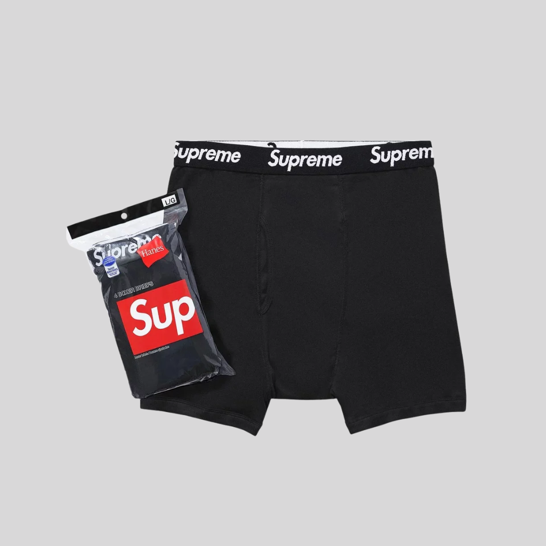 BOXERS BLACK (4 PACK) SUPREME