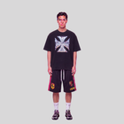 CHROME MOTTO T-SHIRT BLACK GODSPEED