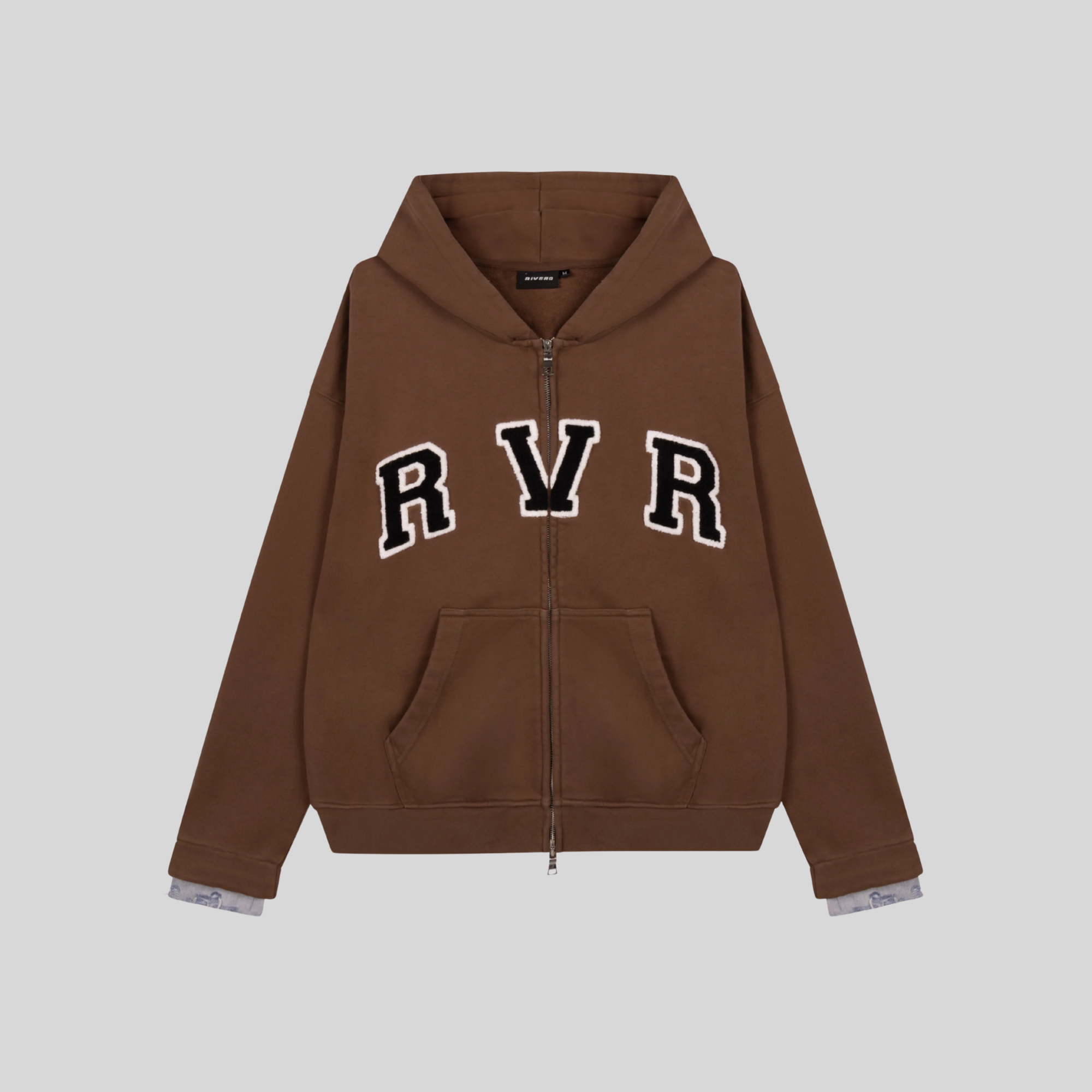 ACADEMY DENIM CUFF ZIP BROWN RIVERO