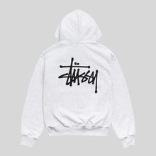 STÜSSY BASIC ZIP HOODIE ASH HEATHER STUSSY