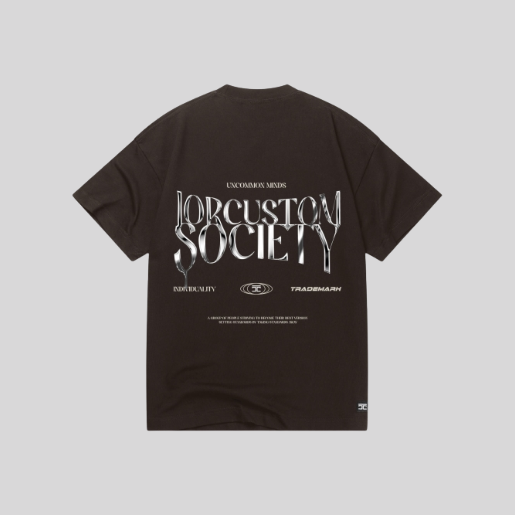 UNCOMMONMINDS LOOSE FIT T-SHIRT BROWN JORCUSTOM