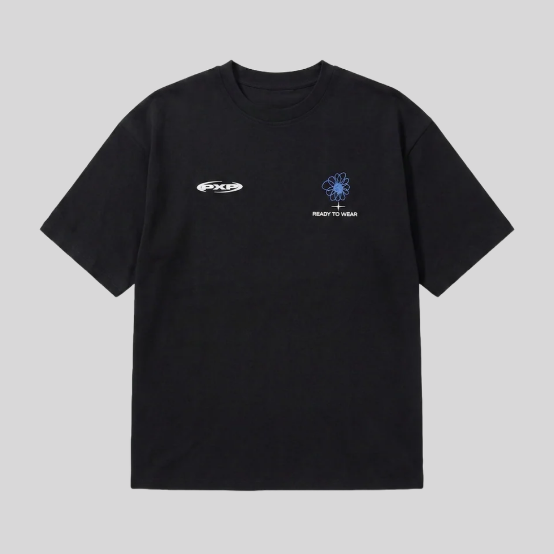 FLOWER TEE BLACK
