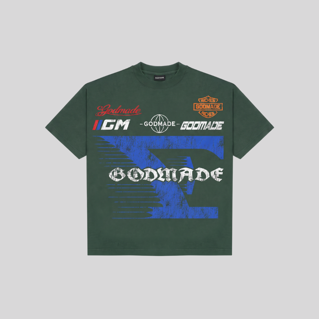 TEE 7 SPEED WASHED GREEN