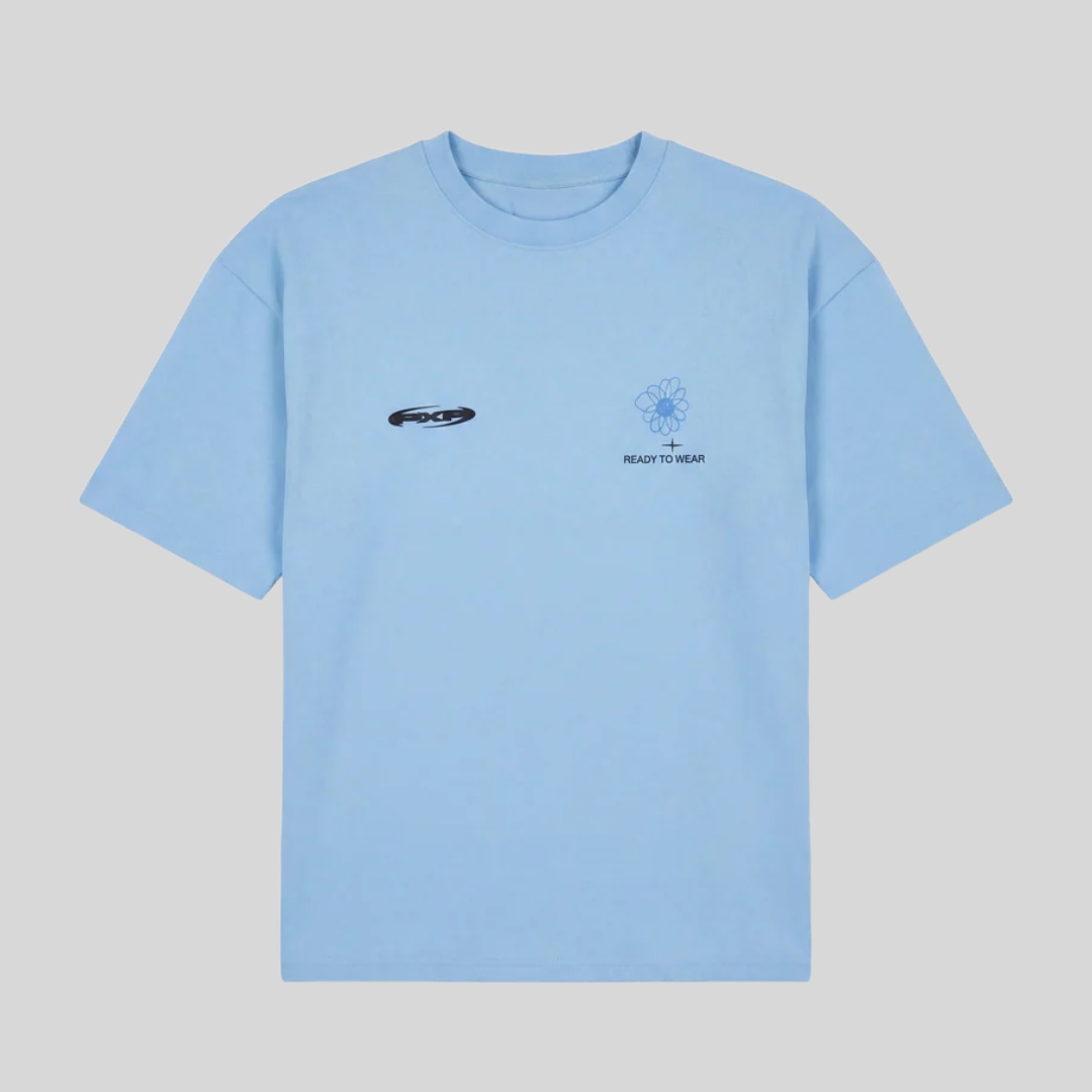 STREETBLOOM TEE BLUE