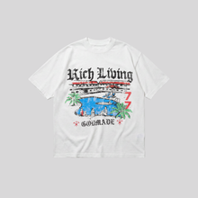 RICH LIVING TEE OFF WHITE GODMADE