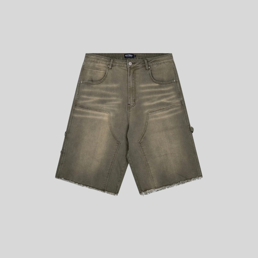 WORKER DENIM SHORTS OLIVE RIVERO