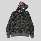 BAPE COLOR CAMO SHARK FULL ZIP HOODIE BLACK BAPE