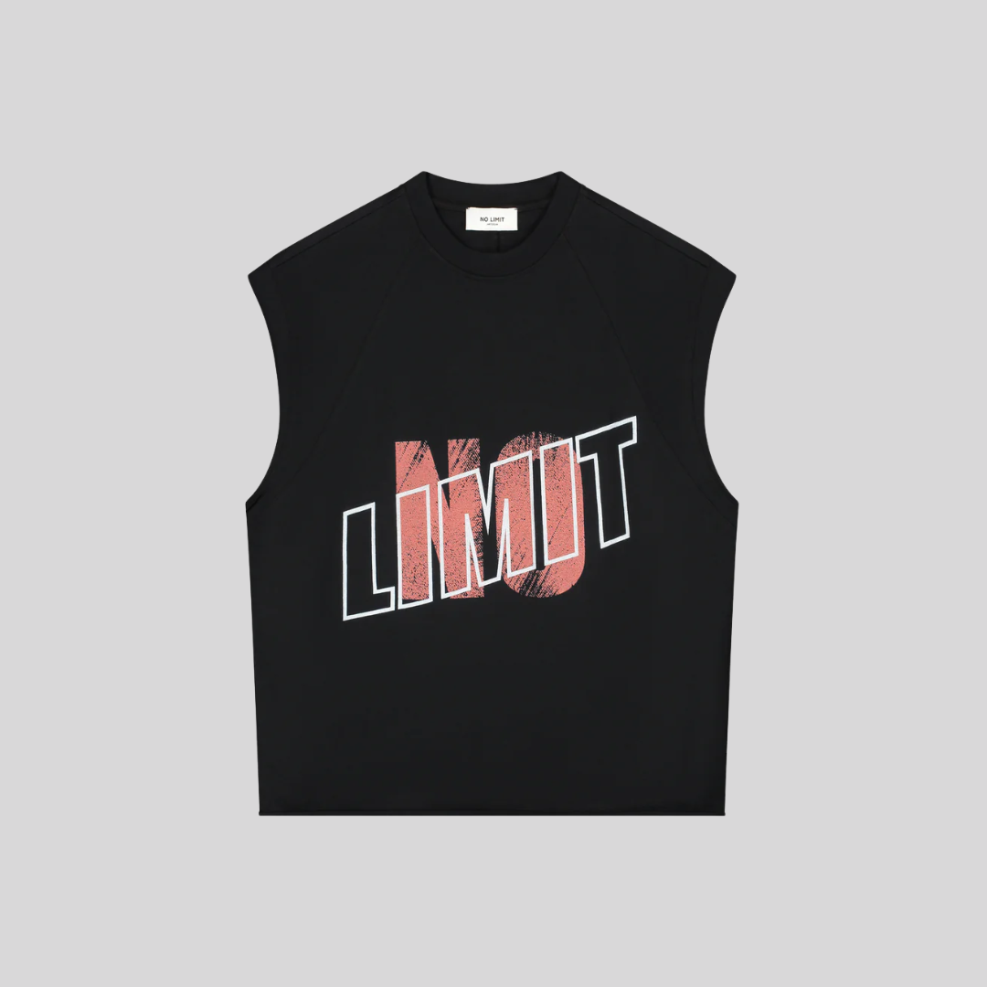 COUCHELLA SLEEVELESS TEE BLACK NO LIMIT