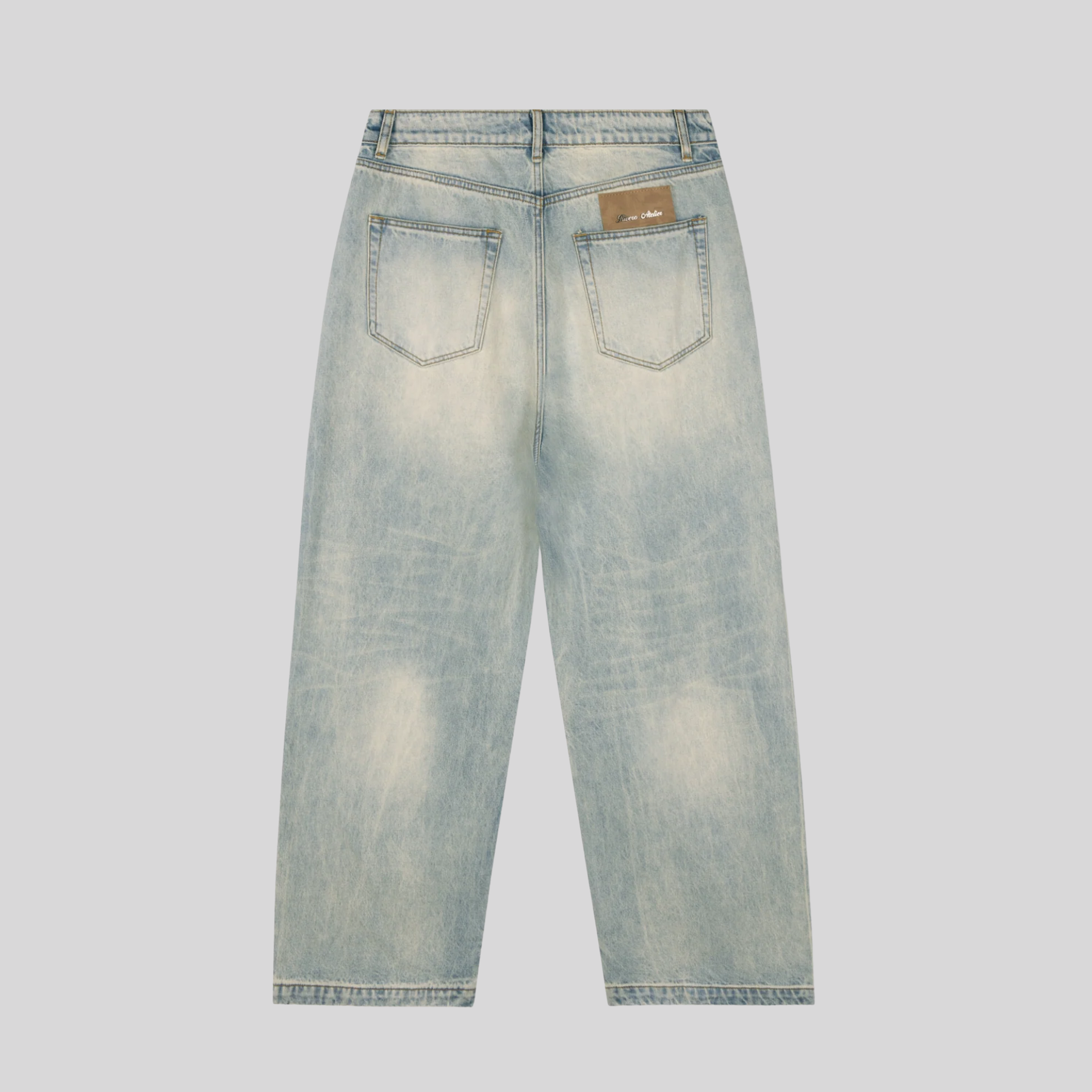 BAGGY MIST BLUE DENIM JEANS RIVERO