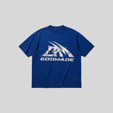 LOGO TEE WASHED BLUE GODMADE