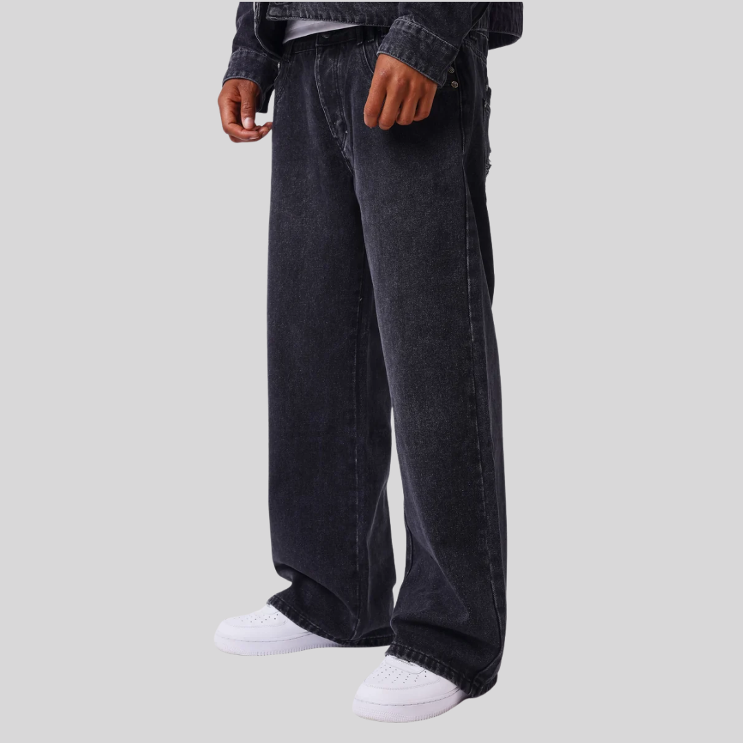 REGULAR JEANS DENIM BLACK