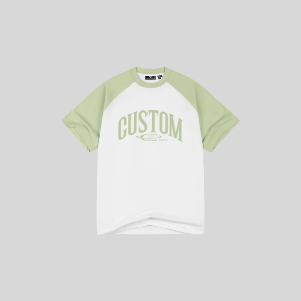 RAGLAN TEE WHITE SAGEGREEN Klaim