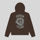 DENIM UP ZIP HOODIE BROWN DENIM TEARS