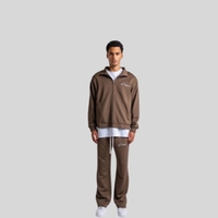 HANDWRITTEN LOGO TRACKSUIT DARK BROWN