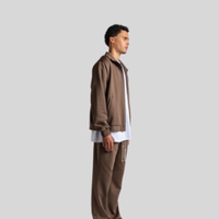 HANDWRITTEN LOGO TRACKSUIT DARK BROWN